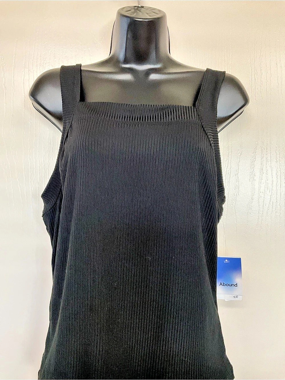 Abound Ribbed Square Neck Tank Top